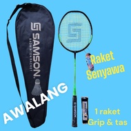 SAMSON BADMINTON RACKETOriginal includes 1 racket 1 grip 1 bag of 21 lbs compound BADMINTON racket w
