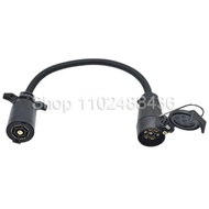 Good RV trailer plug adapter 7/13pin Eur socket convert to 7pin USA trailer plug trailer boat truck 