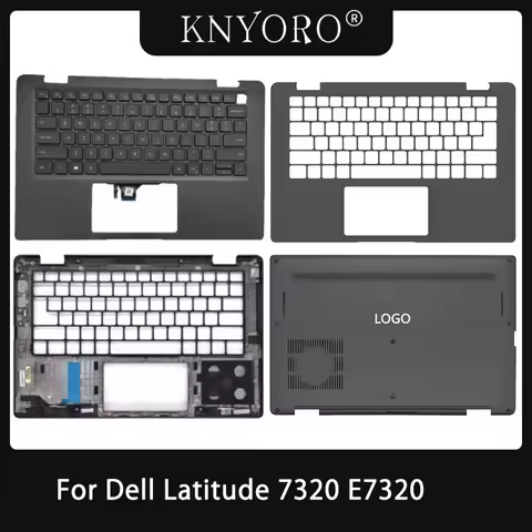 Original New For Dell Latitude 7320 E7320 Laptop Palmrest Upper Cover Top Lid Bottom Base Case US Ba