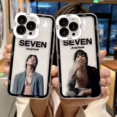 J-Jungkook J-Jeon S-Seven Gold Clear Phone Case For OPPO A6X A98 A79 A78 A74 A60 A58 A57 A55 A54 A53