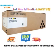 RICOH 406059 TYPE 220/222 LASER TONER BLACK (Item no: RC SPC220 BK)