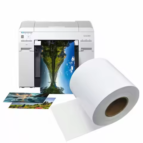 6“x 60m Roll Wholesale Dry Inkjet Minilab RC Glossy Photo Paper for Fuji DX100 Printer