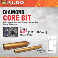 FF Mata Bor Coring / Diamond Core Bit Ukuran 6" Merk Aldo