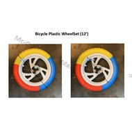 Bicycle Kid Wheel Set Plastic 12 Inch (27cm)
