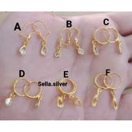 925 Silver Gold Plated Children's Earrings