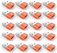 20Pack 200W USB C to USB Adapter, with Fast Charging & 480MB Data Transfer, USB C Converter for Appl