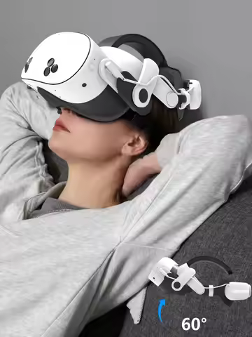 for Oculus/Meta Quest 3 and Meta Quest 3s Battery head strap VR Accessory Extended Playtime Adjustab