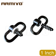 Armiyo 1 Inch 25.4mm Sling Swivel Mount Self-tapping Screw Integration Adapt to Sling Shoulder Strap