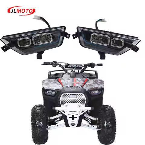 1Pair/2pcs 12V LED Front Head Light of Coolster Qiye 3125F 120CC 125CC ATV HL-30 Lander-XD 125UF Qua