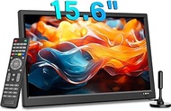KCR 15.6" Portable Digital TV, DVB-T2, HDMI/AV/USB Inputs, Remote Control, 12V Car Charger Compatibl