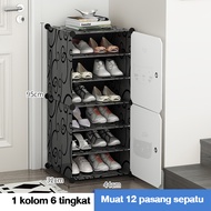 LG Rak Sepatu 9 Susun Portable Anti Debu Rak Sepatu Tertutup Lemari Sepatu Rak Sepatu Aesthetic