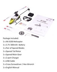 [ianba] Wltoys XK K110 6CH 3D 6G System Remote Control Brushless RC Helicopter BNF without Transmitt