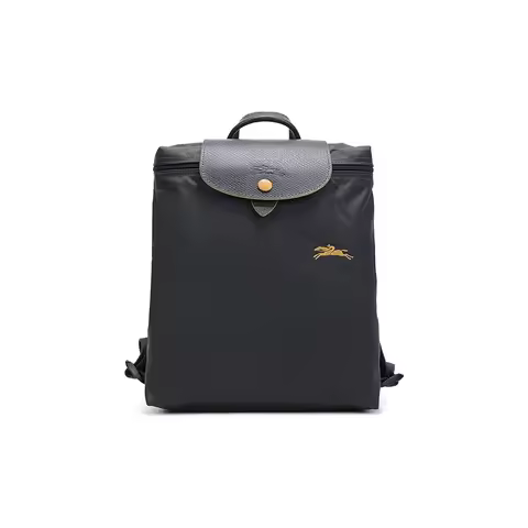 LONGCHAMP Le Pliage Club Polyamide Nylon With Canvas Backpack Mini Women's Metal Gray 1699619300