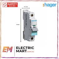 Hager NB110 Single Module 1 Pole Type B 10A 10KA Miniature Circuit Breaker (MCB)