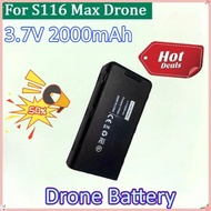 New S116 3.7V 2000mAh Intelligent Flight Battery for Max Drone Battery S116 RC Replacement S116 Max 