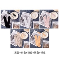 Boneless Crystasilk Sock Summer Super Thin Net Red Fashion All-Match Dot Cotton Base Dot Sweat-Absor