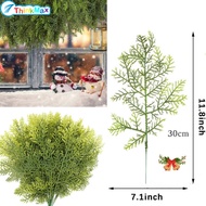 2024NEW!!20 Pcs Artificial Leaves Branches 11.8 Inches Pine Stems Christmas DIY Accessories For Home Garden Decoration