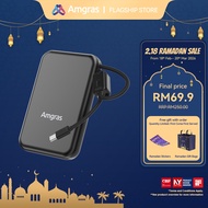 Amgras PowerMeta 845 3C Certification PowerBank 20000mAh Large Capacity 22.5W Fast Charging Built-in