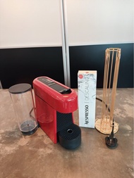 Nespresso Essenza Plus 膠囊咖啡機 D45 紅色 Nespresso原裝+咖啡膠囊旋轉架+咖啡機除垢劑（全新）