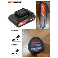 ALL READY STOCK ORIGINAL Pro Fixman Drill Battery 12v/20v for Power Drill / Pro Fixman 12v/20v Charg