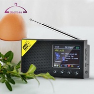 [deevoka] Digital Portable DAB/ Radio Speaker, Rechargeable Battery Compact Radio for Kitchen Garden