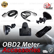OTP OBD2 Meter Accessories Cable Mini USB Type C Suction Cup Holder