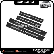 Honda City GM6 6TH 2016 - 2023 Door Step Sticker Protector Fit Car Gadget Car Accessories