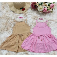 Marie Kids Baby Challis Layered Dress for 2months to 1yr old