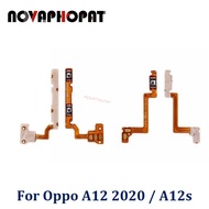 Novaphopat For OPPO A12 2020 A12S Power On Off Switch Button Side Volume Up Down Buttons Flex Cable 