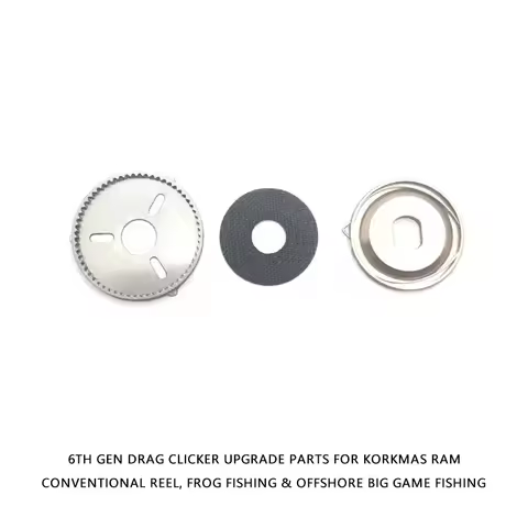 6th Gen Non-damaged Drag Clicker Upgrade Parts For KORKMAS Ram Conventional Reel Frog Fishing Modifi