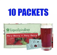 10 x Packets Revita Liqua Health Spirulina Very Berry Flavour 益康缘螺旋藻