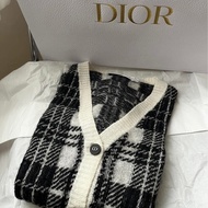 Dior 格紋針織外套 冷氣衫