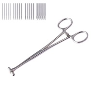 Alat Penjepit Septum Forceps dengan Jarum 14G 16G 18G 20G untuk Tindik Badan seperti Perut, Hidung, 