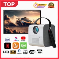 Portable Mini Projector 4K Ultra HD Android 9.0 Mobile Phone Projector with wifi and bluetooth Support Netflix Youtube Disney+ HBO Channels