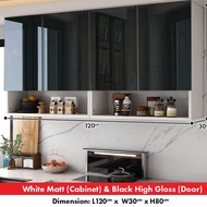Ninsso : Senang Pasang High Gloss Wall kitchen cabinet wooden hanging cabinet almari dapur cabinet / Kabinet Dapur