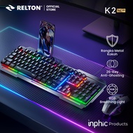 Wired Gaming Keyboard K2 Keyboard 100% RGB 7 Color INPHIC