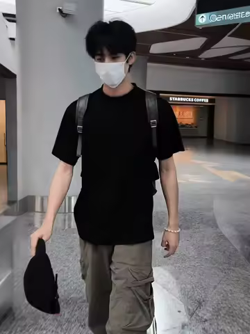 Song Weilong Men's Short Sleeve T-Shirt Shoulder Line Fit Casual Comfortable Cotton Summer Fashion P