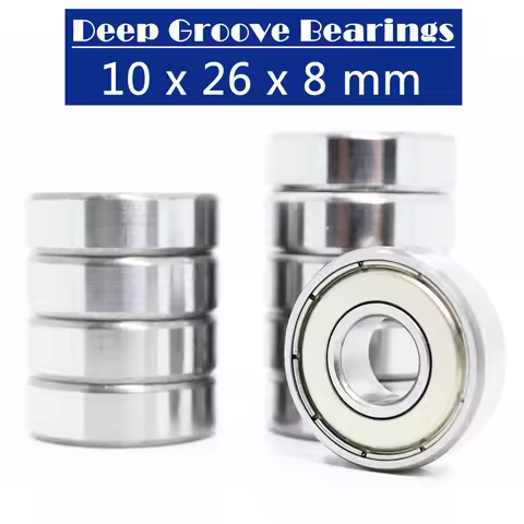 6000ZZ Bearing ABEC-5 ( 10 PCS ) 10*26*8 mm Deep Groove 6000 ZZ Ball Bearings 6000Z 80100 Z