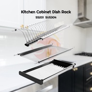 Modern Luxury Kitchen Cabinet Dish Rack Stainless Steel Kabinet Dapur Rak Pinggan