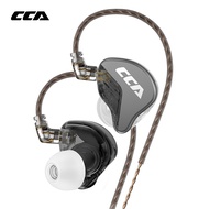 CCA CRA Powerful Bass Dynamic Wired Earbuds in-Ear Earbuds with Microphone 2Pin Detachable OFC Cable