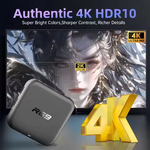 New Smart TV Box R69 4K High-Definition Android 14 Multi-Language Streaming Player With Built-In Goo