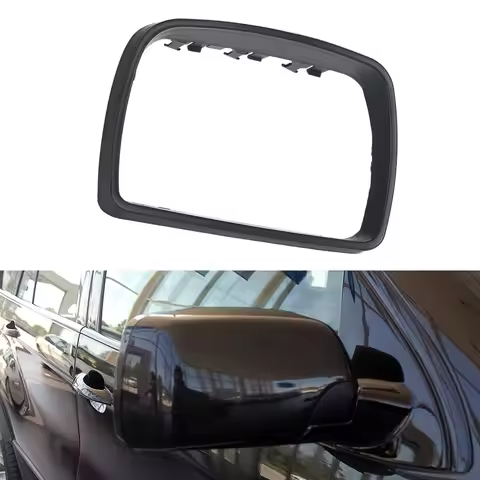 Side Mirror Cover Trim Ring Car Door Wing Mirror Holder Door Side Mirror Frame Trim Ring for BMW E53
