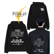 TEAM BLACK Manhwa Jinx Joo Jaekyung เสื้อยืดฮู้ดทรงกลม เสื้อผ้าไหมที่มีลายพิมพ์แนวล่าสุด M-3XL Men h