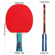 Ping Pong Paddles Set Table Tennis Rackets with 3-Star Balls for Indoor Outdoor Game