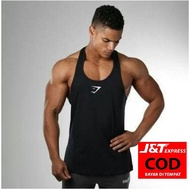 { COD AVAILABLE } MEN'S T-shirt singlet gym fitness LITTLE SHARK