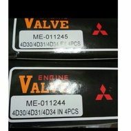 ENGINE VALVE VALVE IN EX 4D30 4D31 4D34 ME011265 ME ME ME011266 SET PRICE CONTENTS 2 pcs