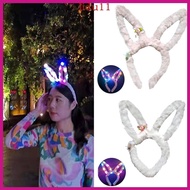 LID Light Up Easter Headband Led Bunny Headband Glowing Plush Bunny Headband Led Rabbit Headband Lum
