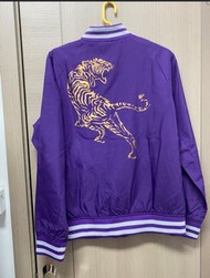 Onitsuka TIGER 虎 紫色棒球 外套 L或 XL