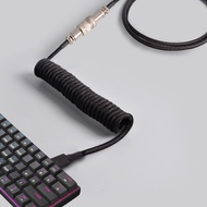 Coiled Cable Type C Aviator Keyboard Cable Coil Mechanical Keyboard