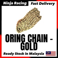 520-122 ORING CHAIN - GOLD ( OEM ) // 520 - 122 O-RING HEAVY DUTY O-RING CHAIN RANTAI OR O RING 520H